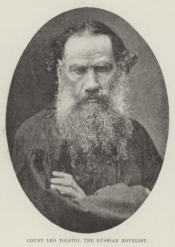 俄罗斯小说家Leo Tolstoi伯爵 作者 英国摄影师