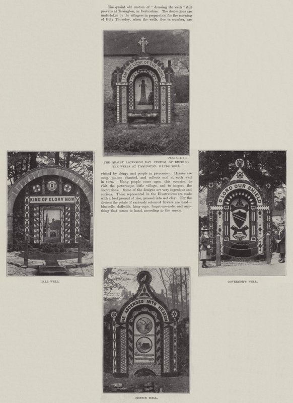 在Tissington装饰井 作者 英国摄影师