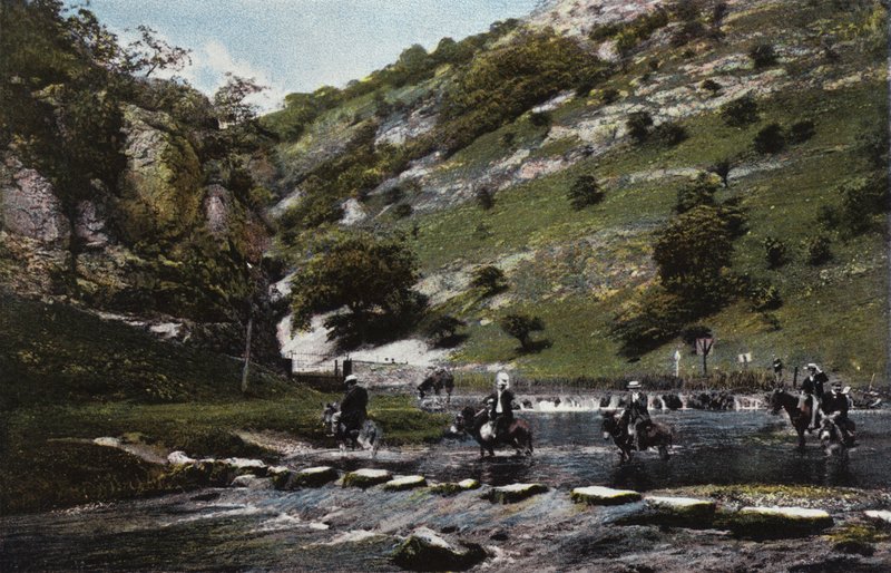 Dovedale，踏脚石 作者 英国摄影师