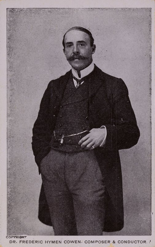 Frederic Hymen Cowen博士，作曲家，钢琴家兼指挥（1852-1935） 作者 英国摄影师