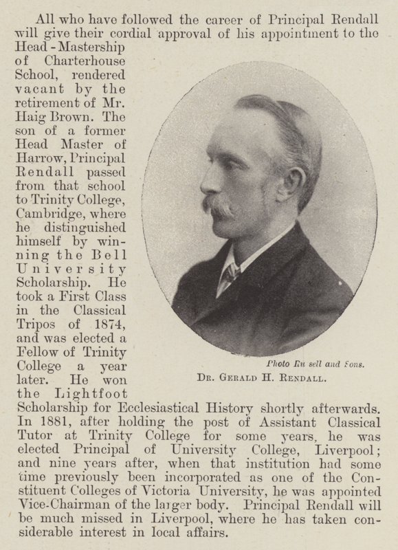 Gerald H Rendall博士 作者 英国摄影师
