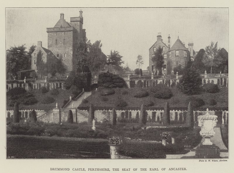 Drummond城堡，Perthshire，Ancaster伯爵的位子 作者 英国摄影师