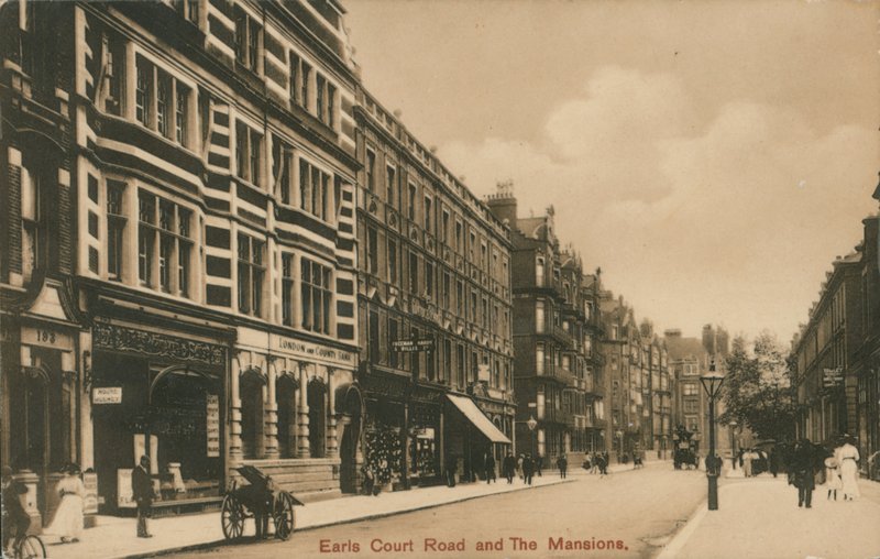 Earls Court Road和The Mansions，London 作者 英国摄影师