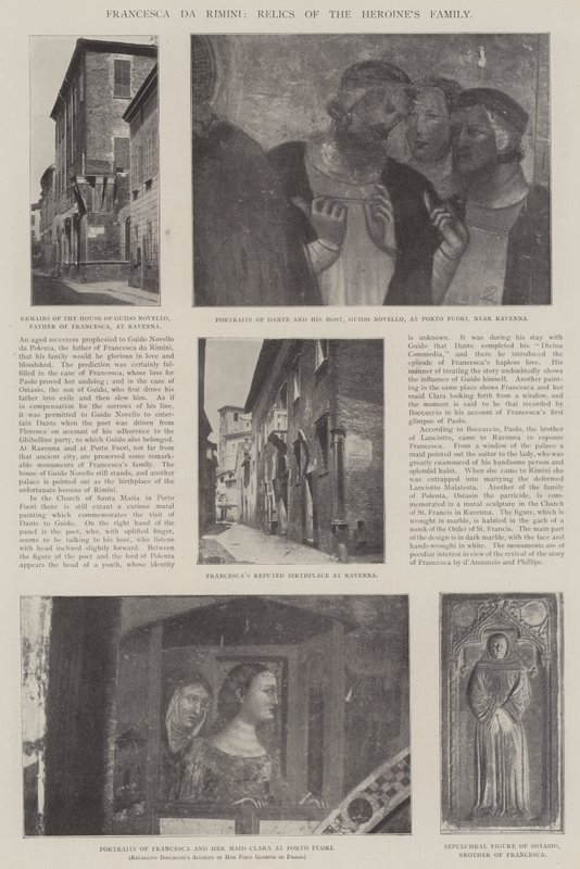 Francesca da Rimini，女英雄家族的遗物 作者 英国摄影师