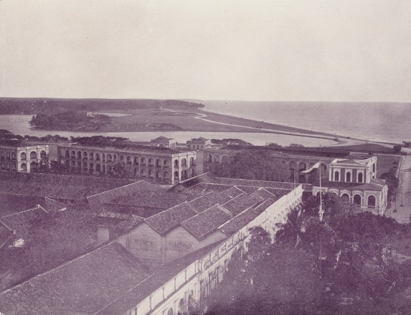 Galle Face and Barracks，Colombo，Ceylon 作者 英国摄影师