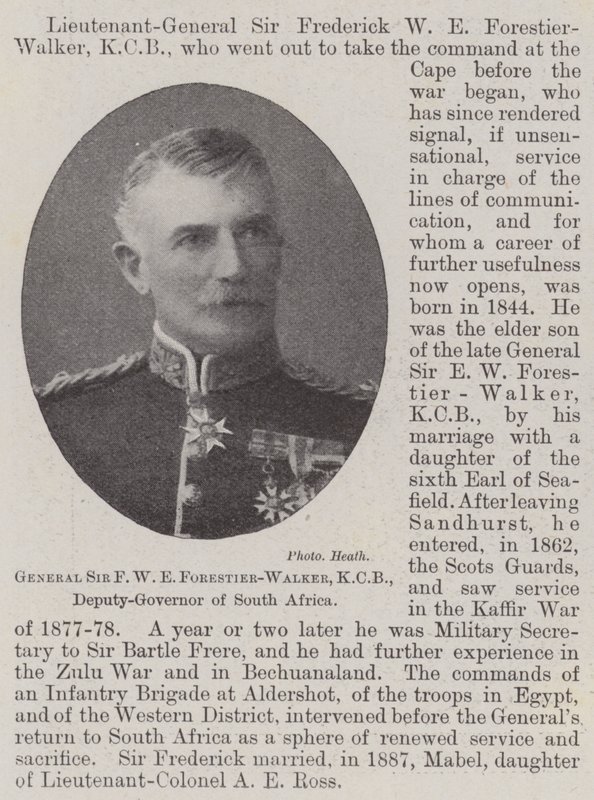 FWE Forestier-Walker将军，KCB，南非副总督 作者 英国摄影师