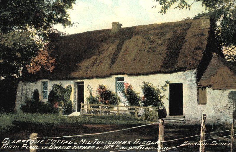 Gladstone 小屋，Mid Tofrcombs Biggar，William Ewart Gladstone 祖父的出生地（照片） 作者 英国摄影师