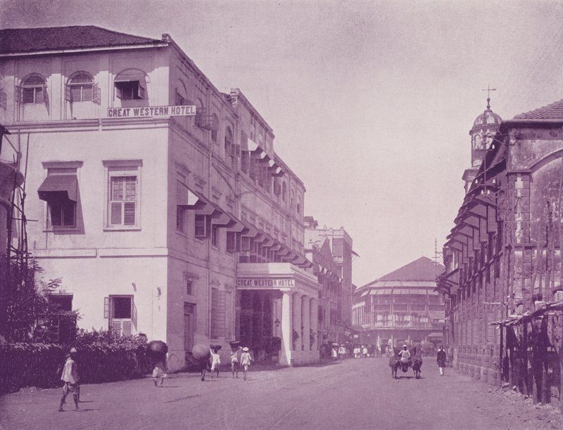 Great Western Hotel和Apollo Street，Bombay 作者 英国摄影师