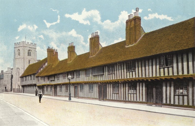 Guild Chapel，Grammar School和Alms Houses，Stratford-on-Avon 作者 英国摄影师