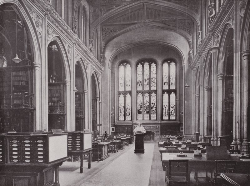 Guildhall图书馆，有乔的胸围 作者 英国摄影师