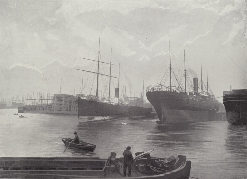 贝尔法斯特的Harland和Wolffs Ship-Yard 作者 英国摄影师