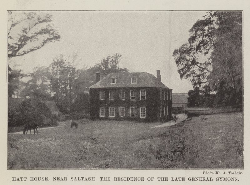 在萨尔塔什附近的Hatt House，已故西蒙斯将军的住所 作者 英国摄影师