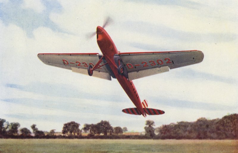 带有槽和襟翼的 Heinkel 飞机（彩色照片） 作者 英国摄影师