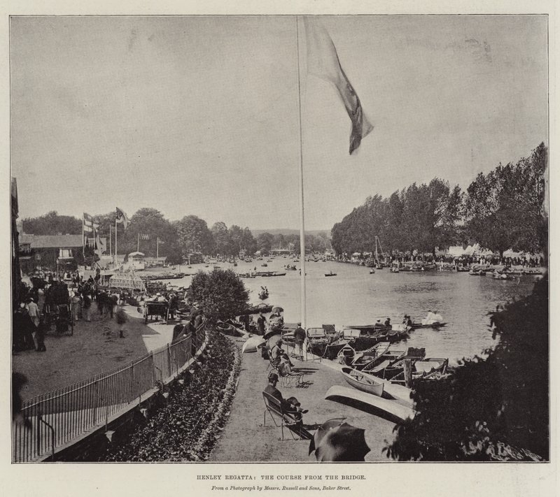 Henley Regatta，桥梁课程 作者 英国摄影师