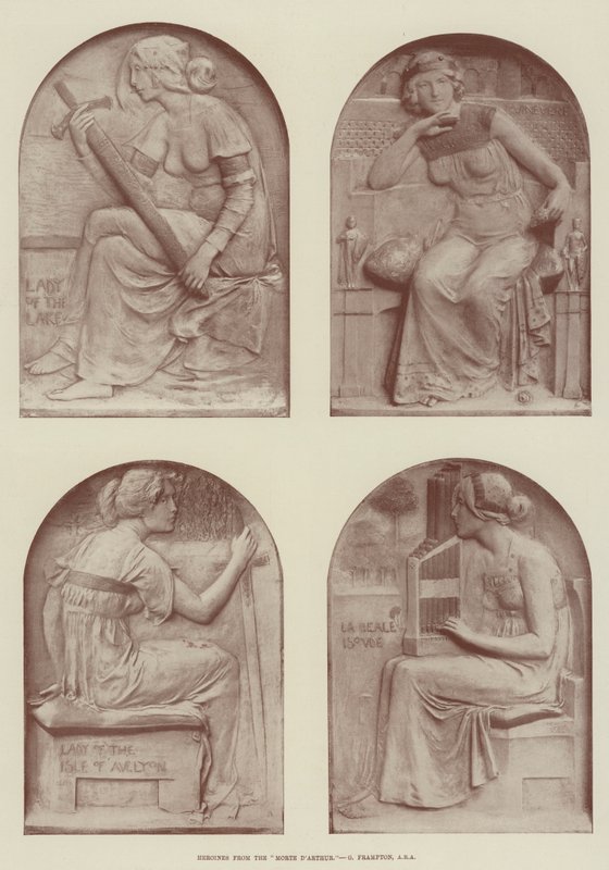 来自Morte dArthur，G Frampton，ARA的女主角 作者 英国摄影师