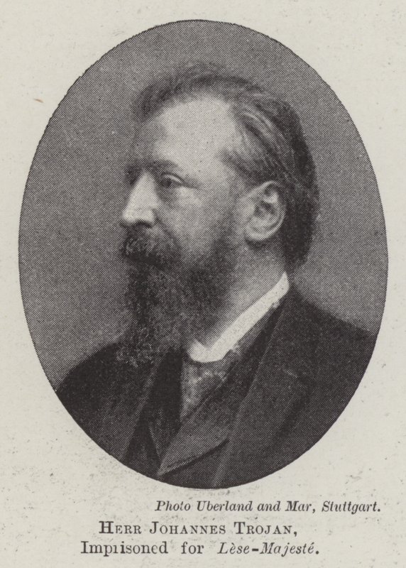 Johannes Trojan先生，为Read Majest监禁 作者 英国摄影师