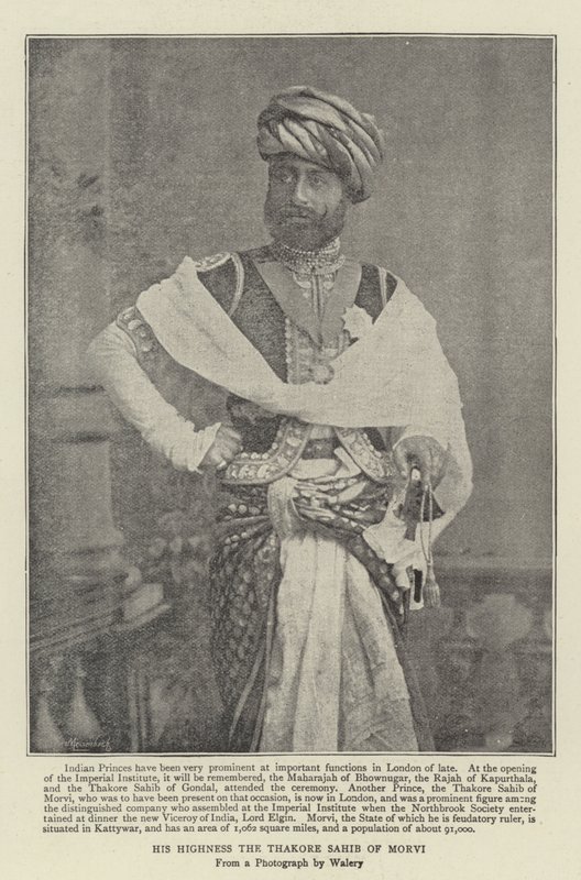 尊敬的Thakore Sahib of Morvi 作者 英国摄影师