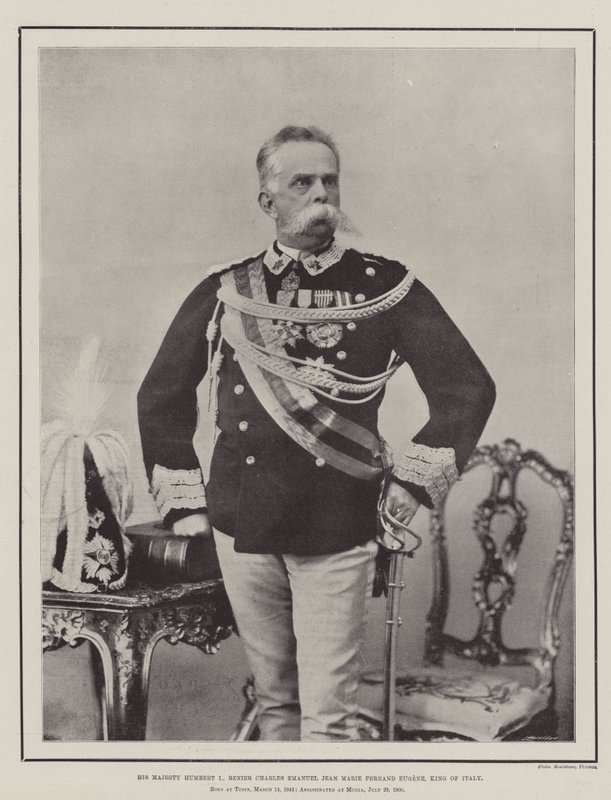 陛下亨伯特一世，Renier Charles Emanuel Jean Marie Fernand Eugene，意大利国王 作者 英国摄影师