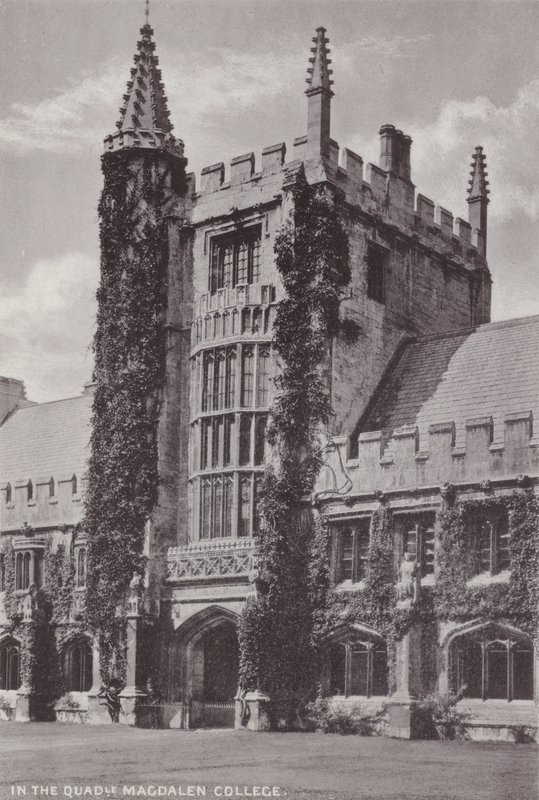 在Quadrangle Magdalen College 作者 英国摄影师