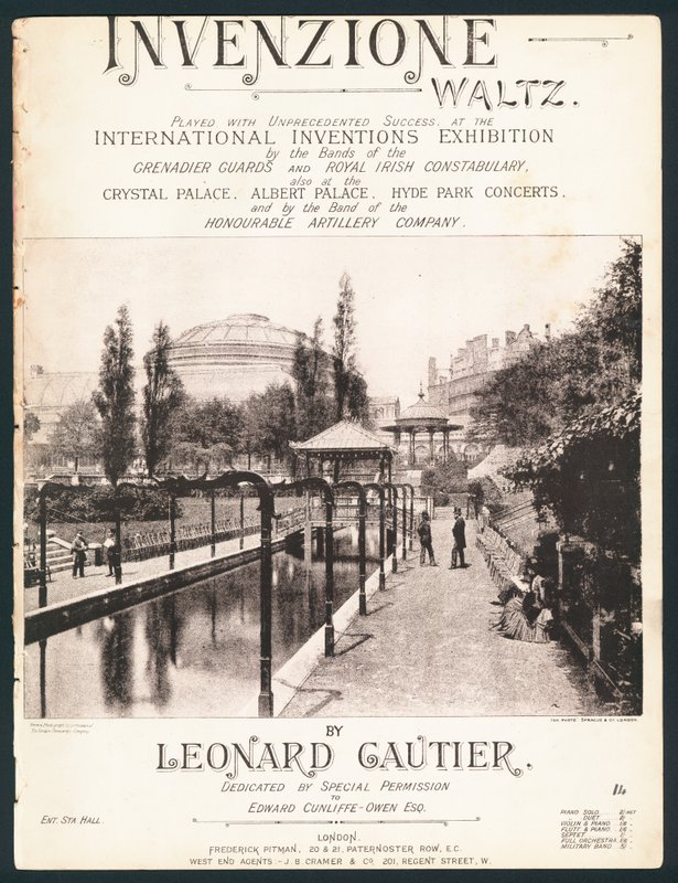 Invenzione Waltz，1885年在肯辛顿国际发明展览会上创作 作者 英国摄影师
