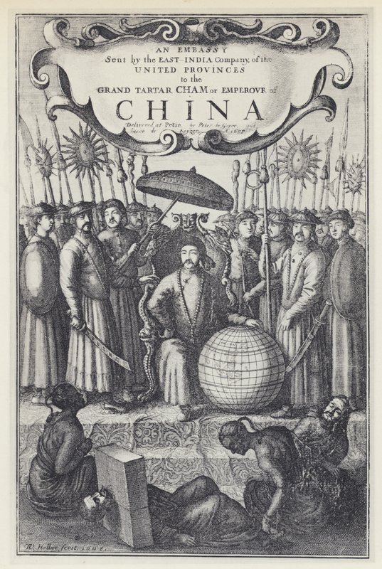 J Nieuhof，东印度公司派往中国的大使馆，Tr J Ogilby 1673（黑白照片） 作者 英国摄影师
