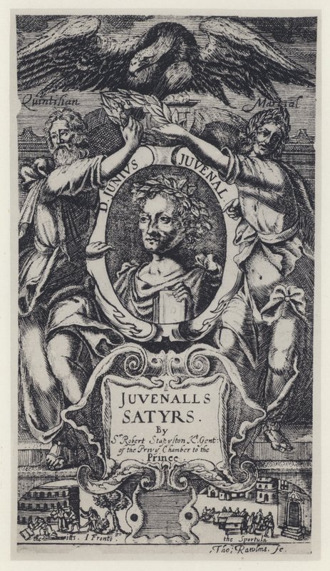Juvenal, Satyrs, Tr Sir R Stapleton, H Moseley 1647 (b/w photo) 作者 英国摄影师