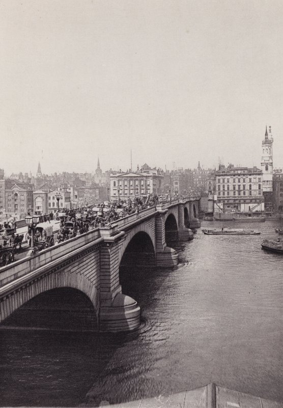London: London Bridge (b/w photo) 作者 英国摄影师