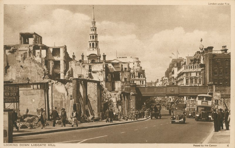 俯视Ludgate Hill，伦敦 作者 英国摄影师