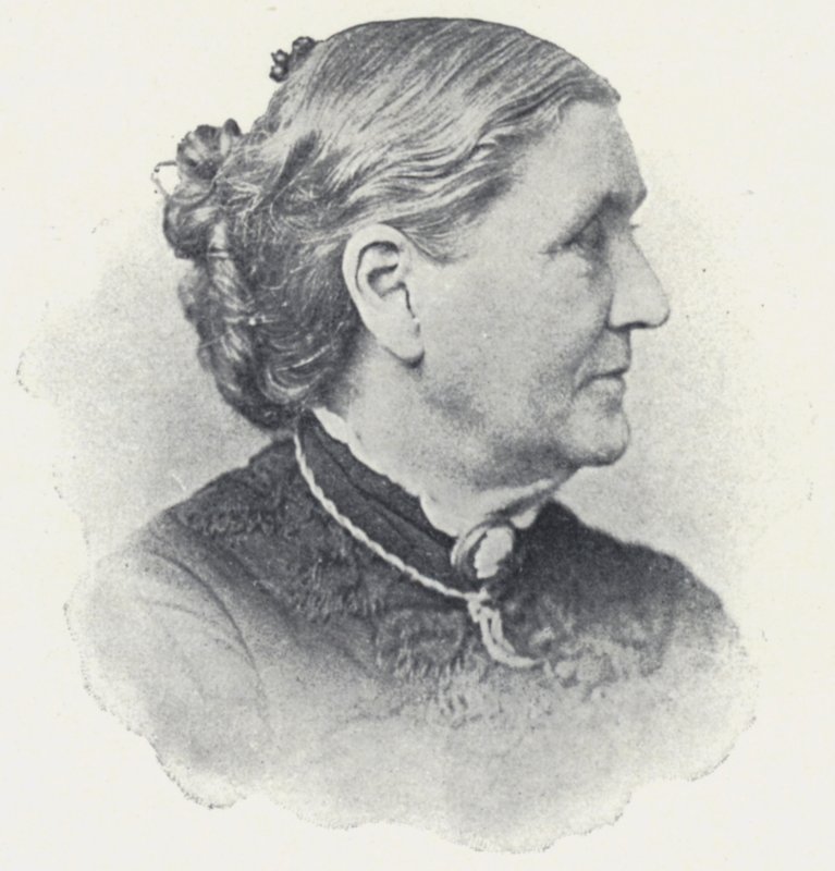 Lucy Larcom（黑白照片）。 作者 英国摄影师