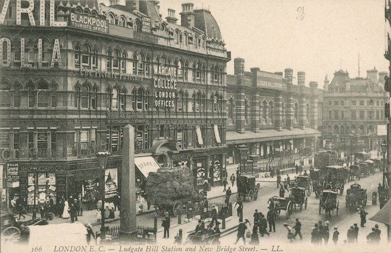 Ludgate Hill站和伦敦新桥街 作者 英国摄影师