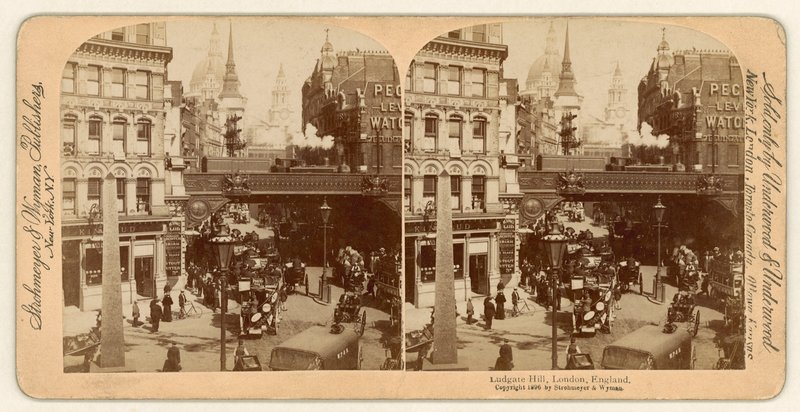 Ludgate Hill，立体视图 作者 英国摄影师