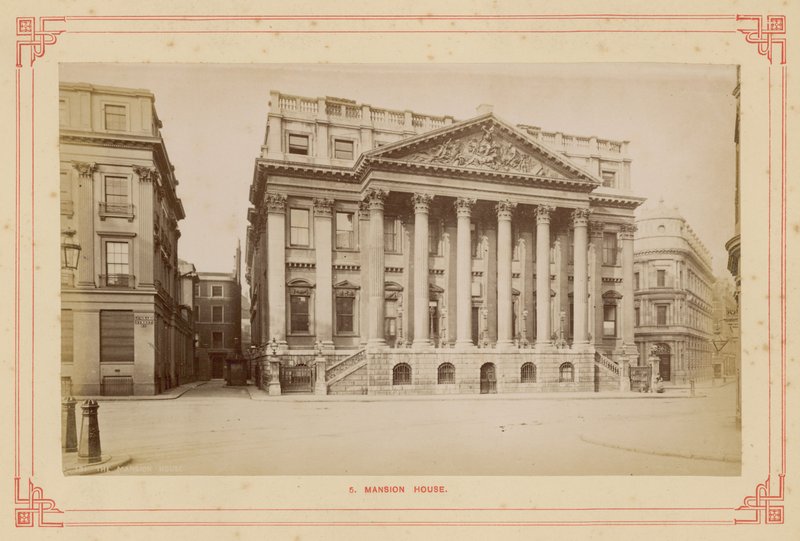 Mansion House，维多利亚女王街，伦敦 作者 英国摄影师