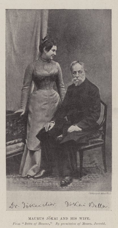Maurus Jokai和他的妻子 作者 英国摄影师