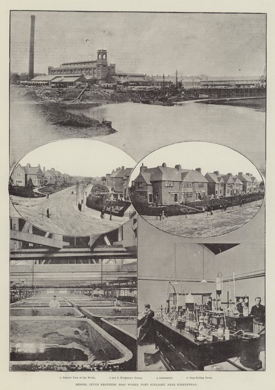 Messers Lever Brothers Soap Works，Port Sunlight，靠近Birkenhead 作者 英国摄影师