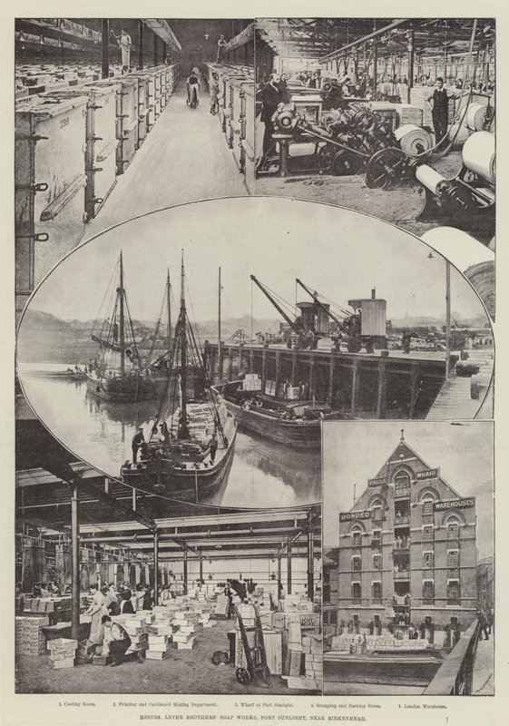 Messers Lever Brothers Soap Works，Port Sunlight，靠近Birkenhead 作者 英国摄影师
