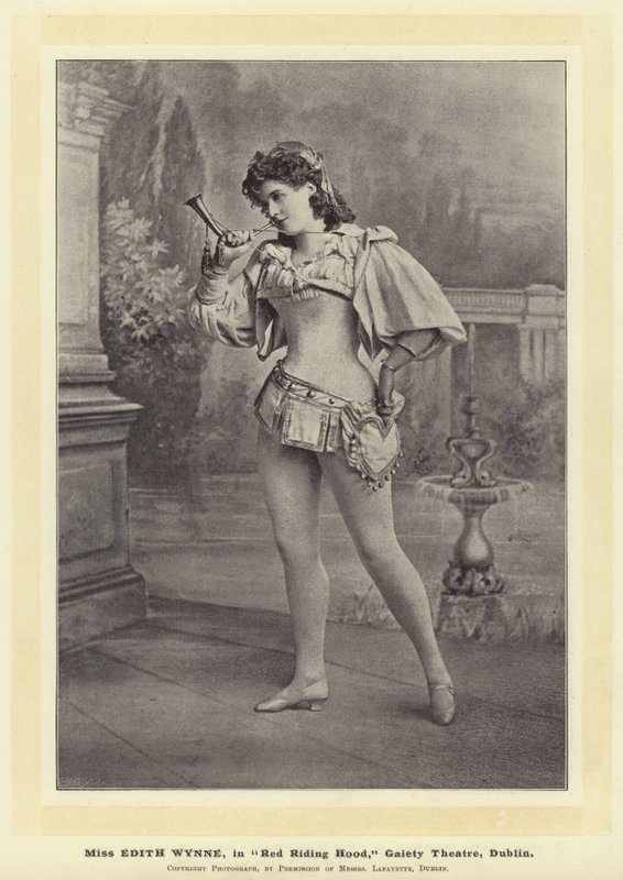Edith Wynne小姐，都柏林欢乐剧院红帽 作者 英国摄影师