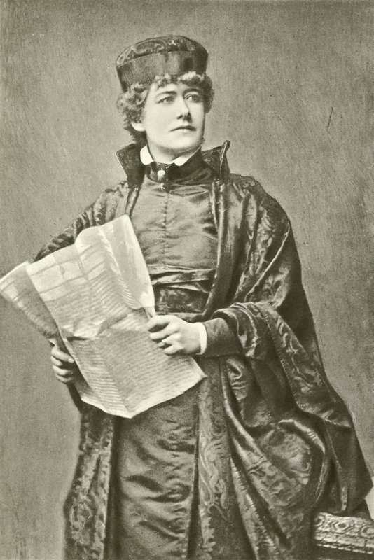 Ellen Terry小姐饰演Portia（凹印） 作者 英国摄影师