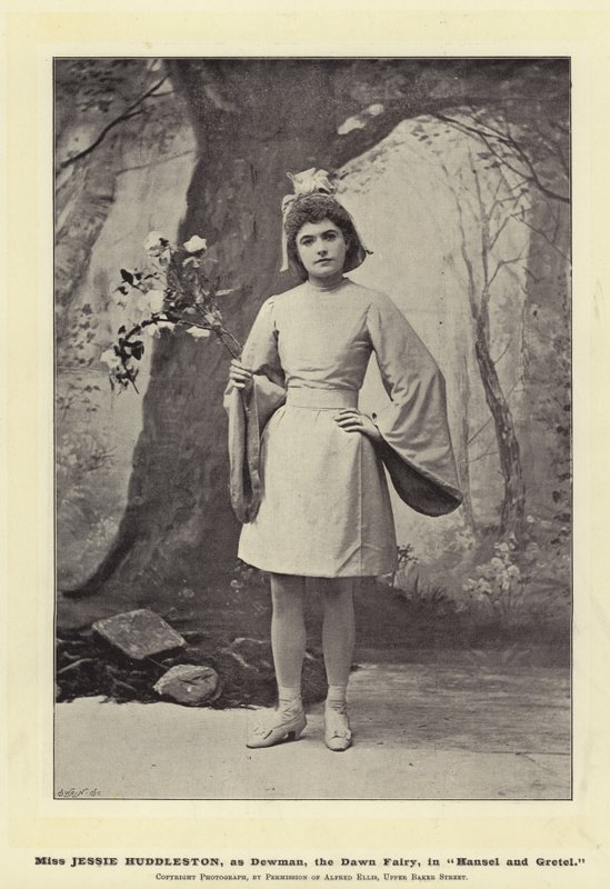 Jessie Huddleston小姐，作为Dewman，Dawn Fairy，在Hansel和Gretel 作者 英国摄影师