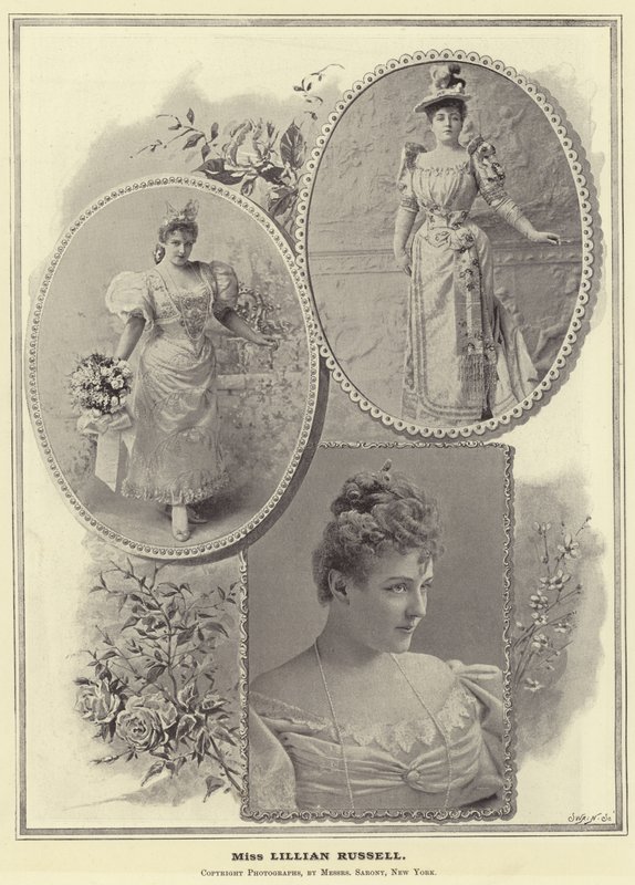 Lillian Russell小姐 作者 英国摄影师