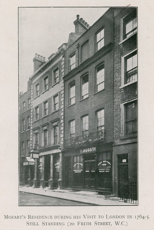 莫扎特住在Soho 20 Frith Street 作者 英国摄影师
