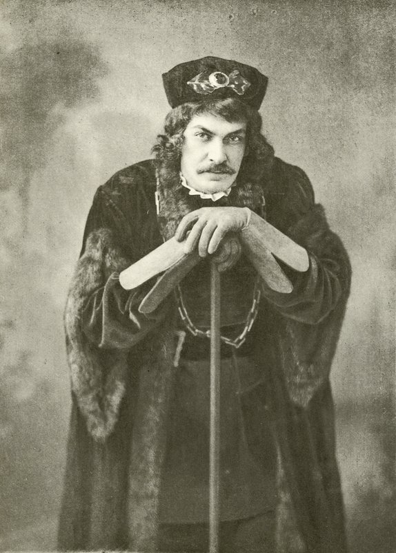 Arthur Bourchier先生饰演Jaques（雕刻） 作者 英国摄影师