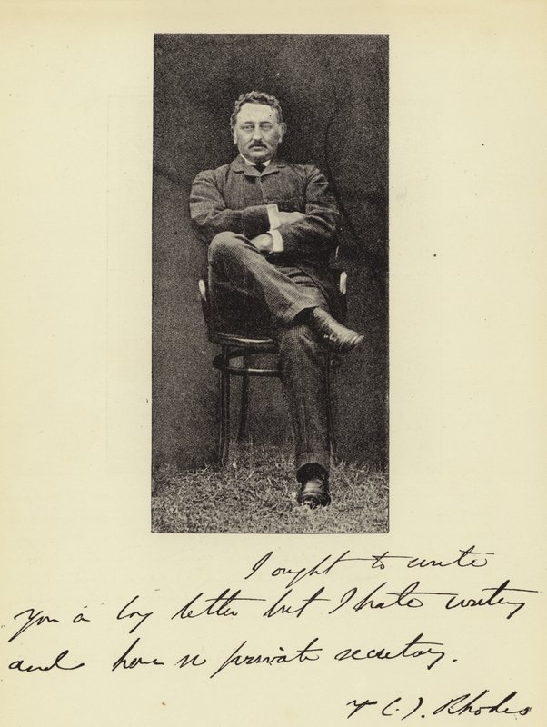 Cecil J Rhodes先生，Cape Colony总理 作者 英国摄影师