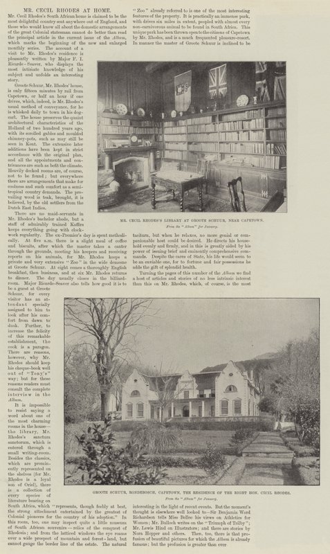 Cecil Rhodes先生在家 作者 英国摄影师