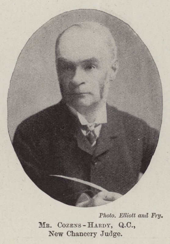 Cozens-Hardy先生，QC，新法官 作者 英国摄影师