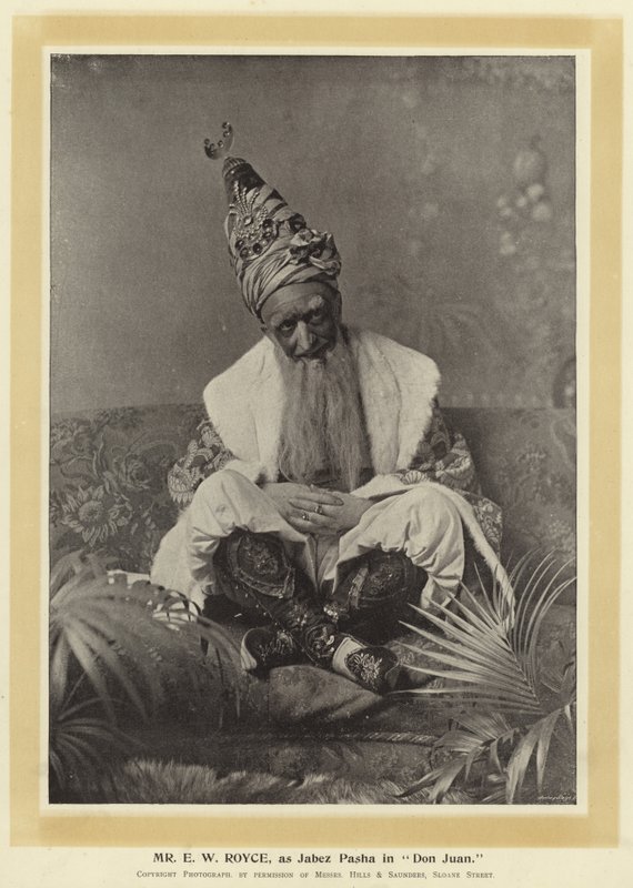 EW Royce先生，作为Don Juan的Jabez Pasha 作者 英国摄影师