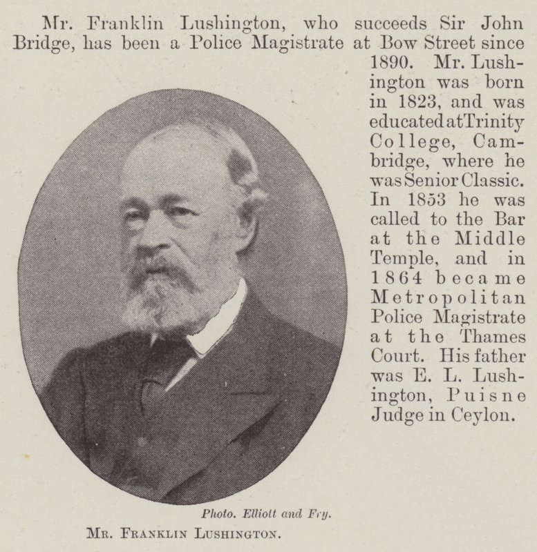 Franklin Lushington先生 作者 英国摄影师