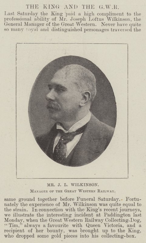 大西部铁路经理JL Wilkinson先生 作者 英国摄影师