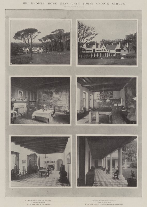 Rhodes Home先生在开普敦附近，Groote Schuur 作者 英国摄影师