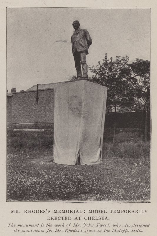 Rhodess Memorial先生，模特暂时在切尔西竖立 作者 英国摄影师