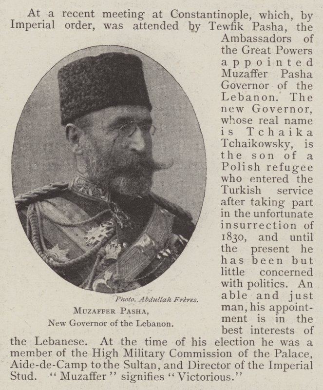 Muzaffer Pasha，黎巴嫩新总督 作者 英国摄影师